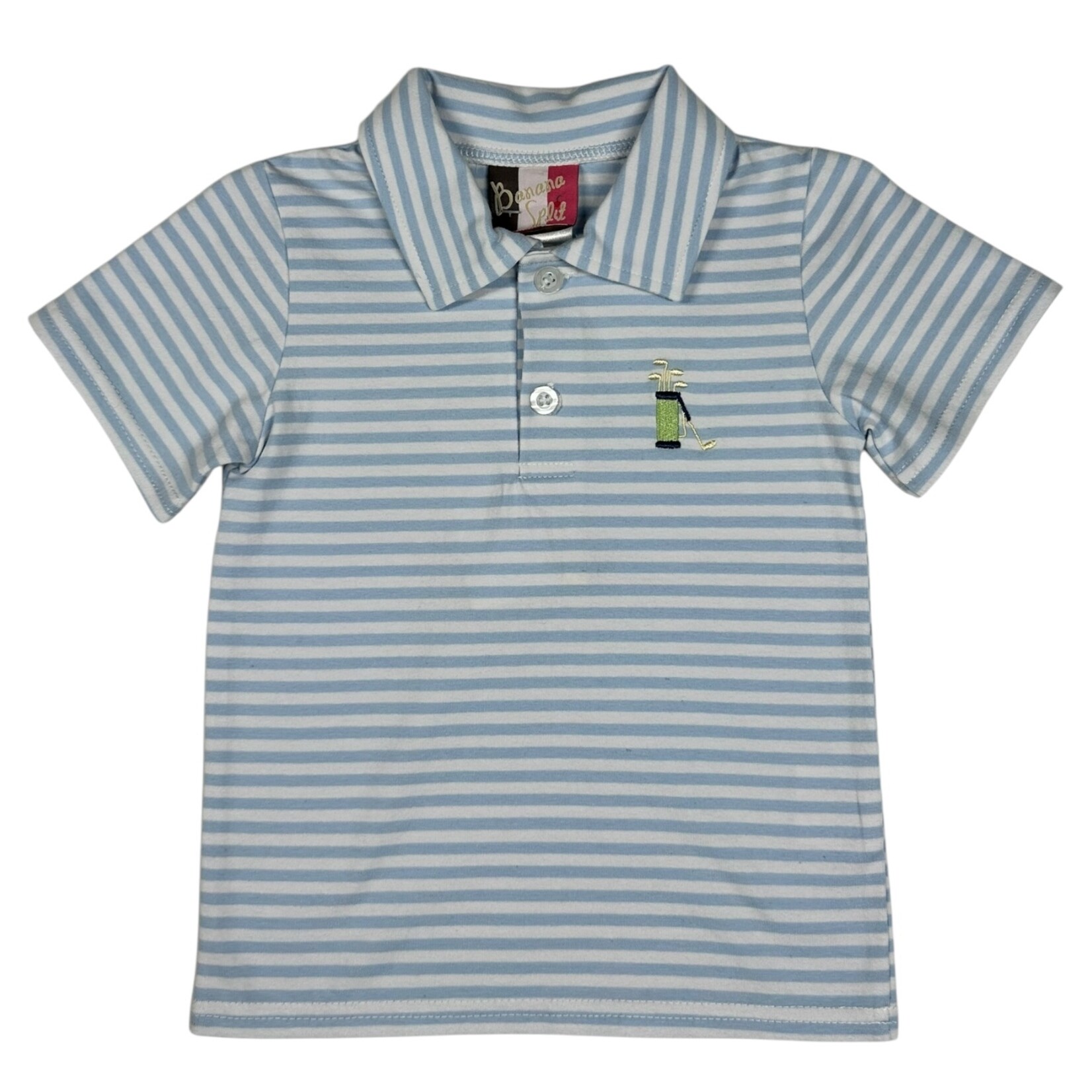 Banana Split Par 3 Boys Golf Polo Shirt