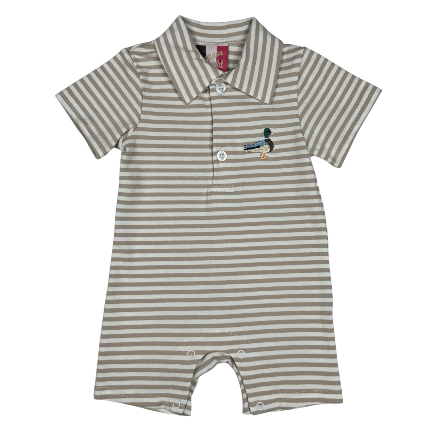 Banana Split Duck Boy Romper