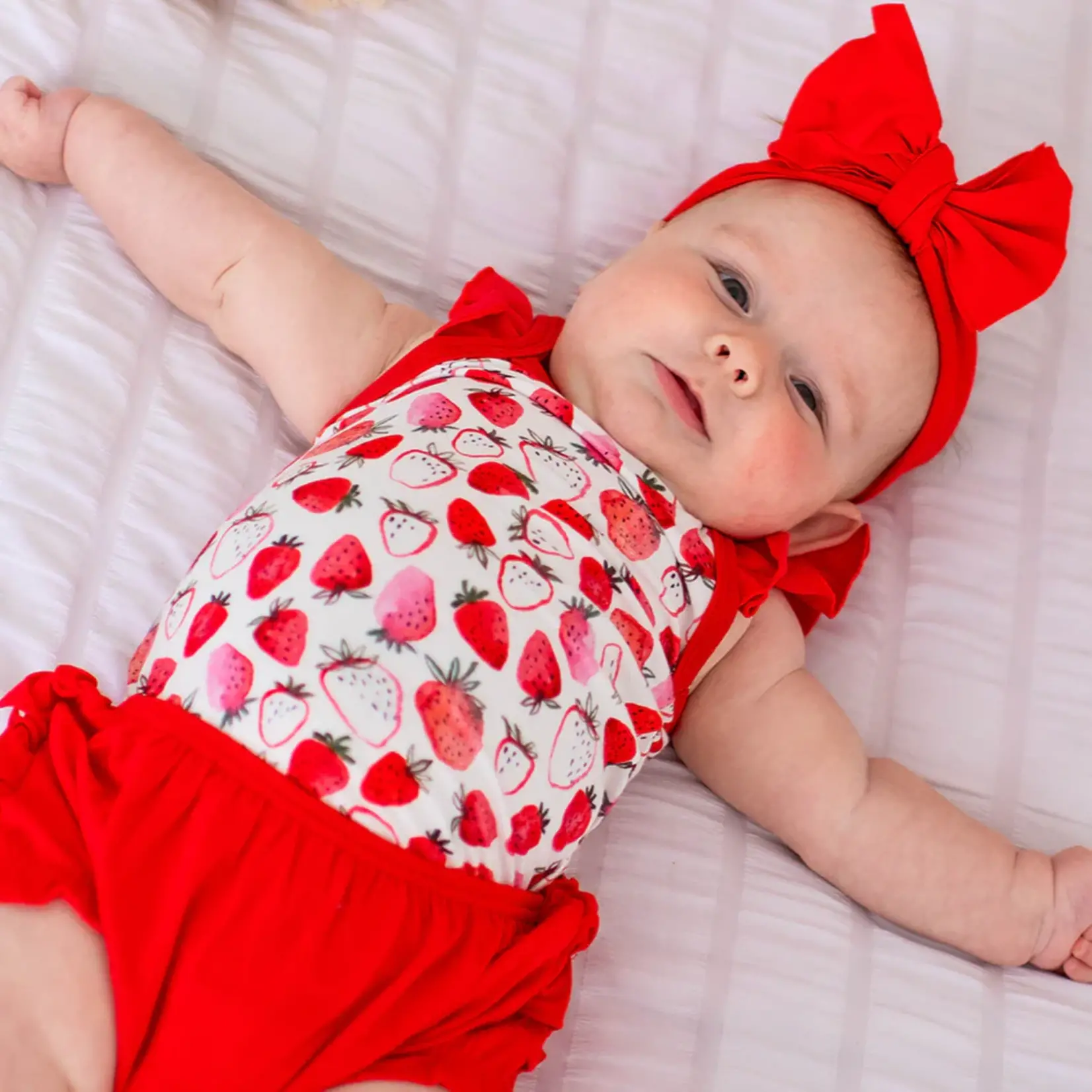 Strawberries Ruffle 3-Piece Set