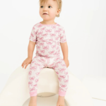 Little One Shop Pretty in Pink Bamboo PJ Set