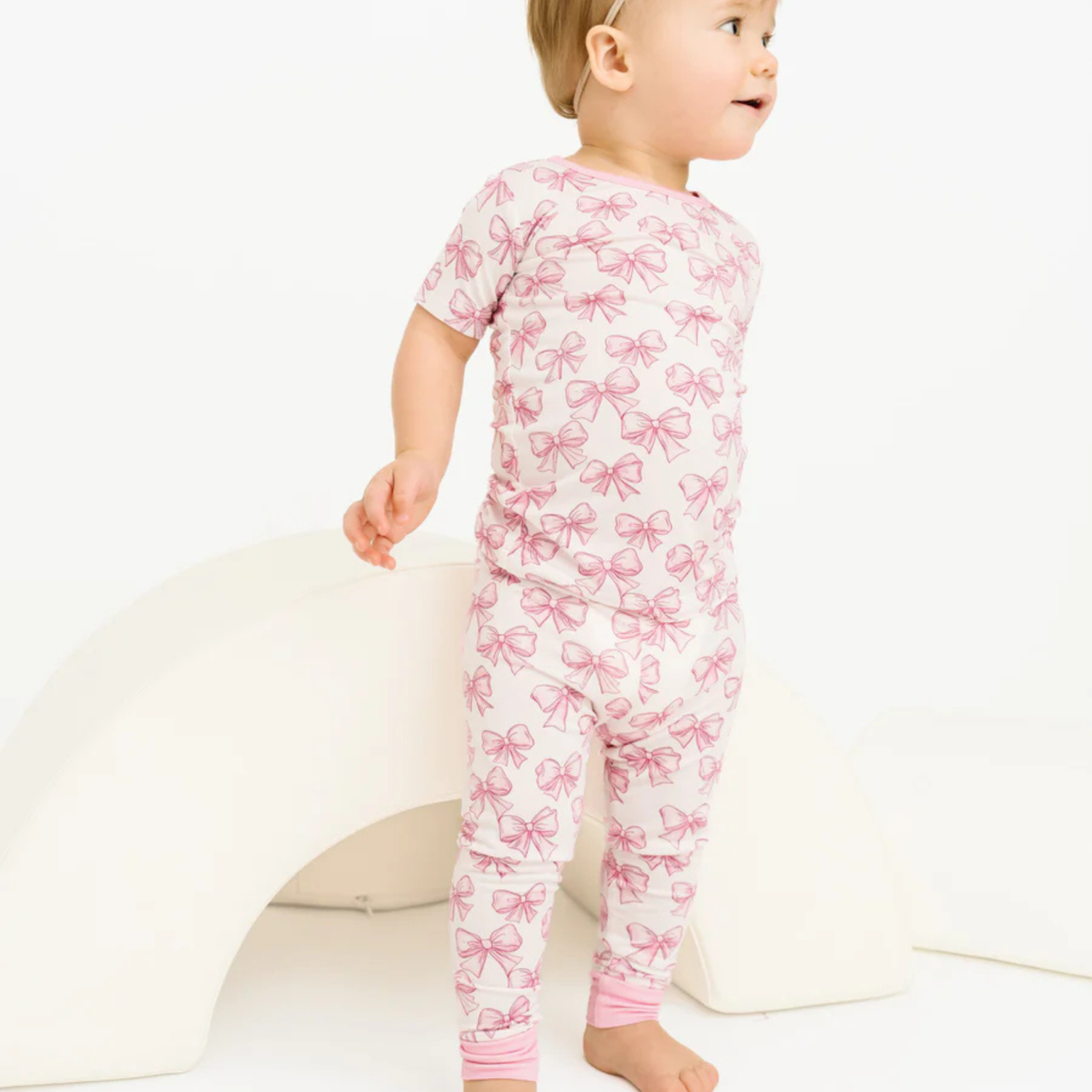 Little One Shop Pretty in Pink Bamboo PJ Set