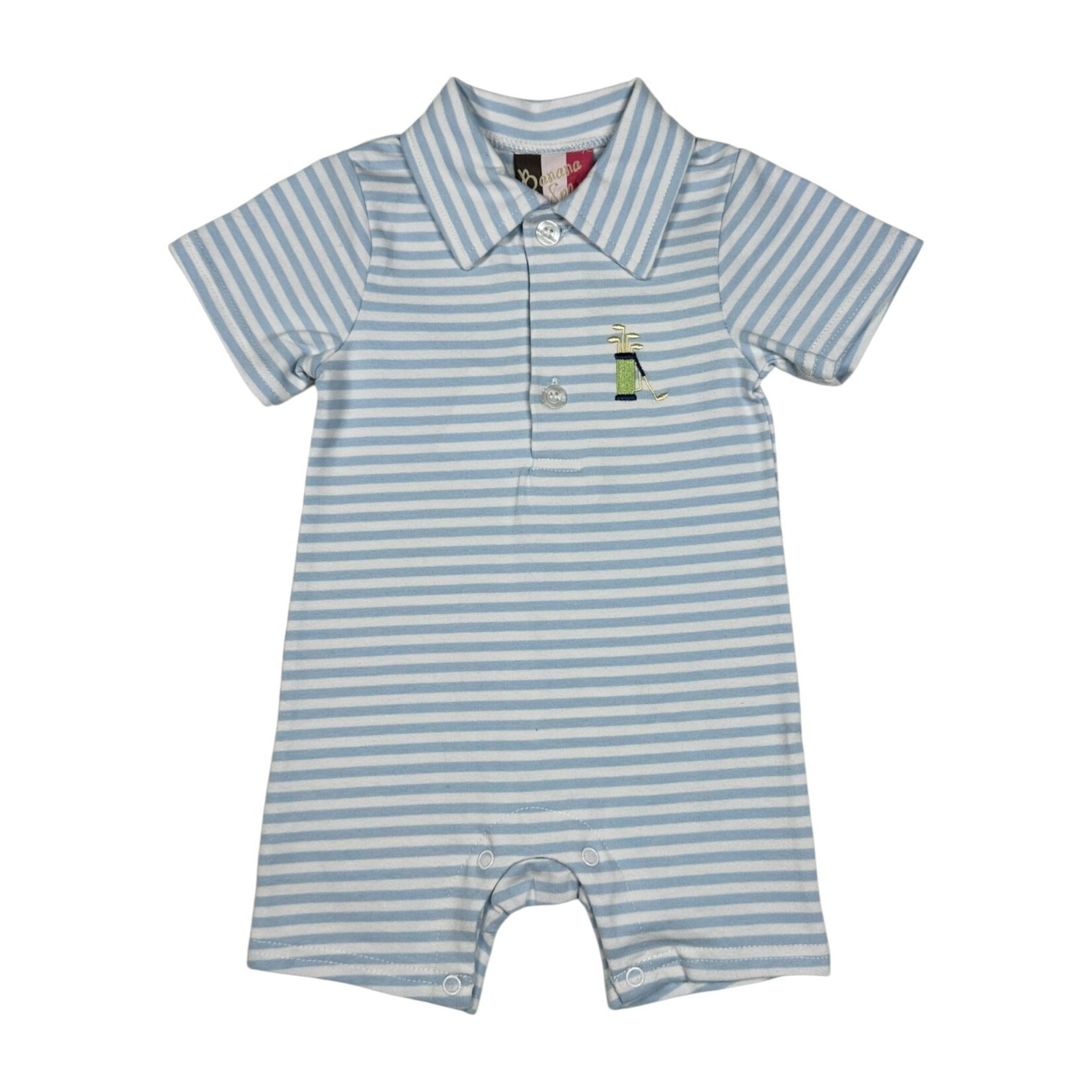 Banana Split Par 3 Boys Golf Romper