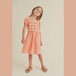 Heart and Arrow Coral Crochet Sun Dress