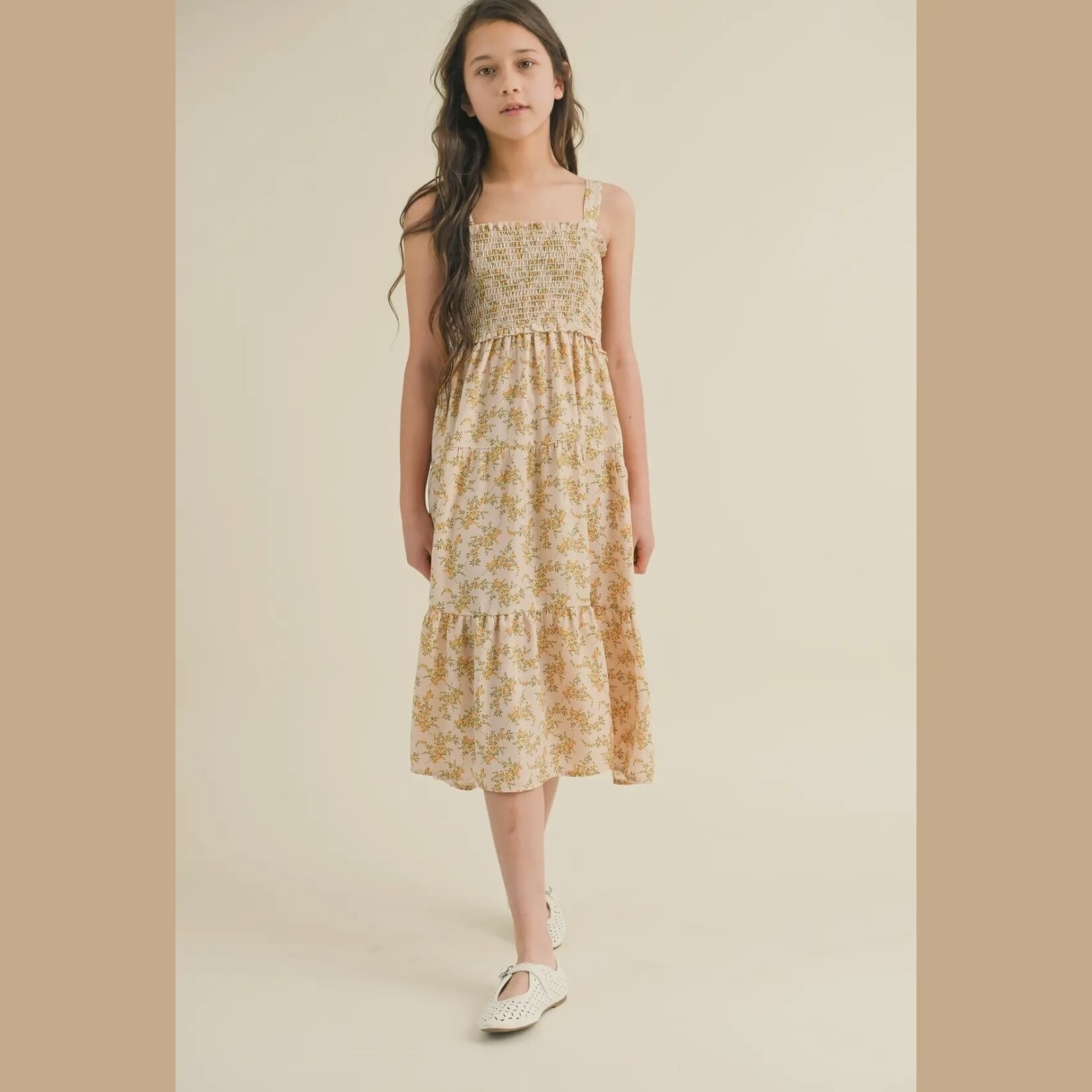 Heart and Arrow Floral Swag Midi Dress