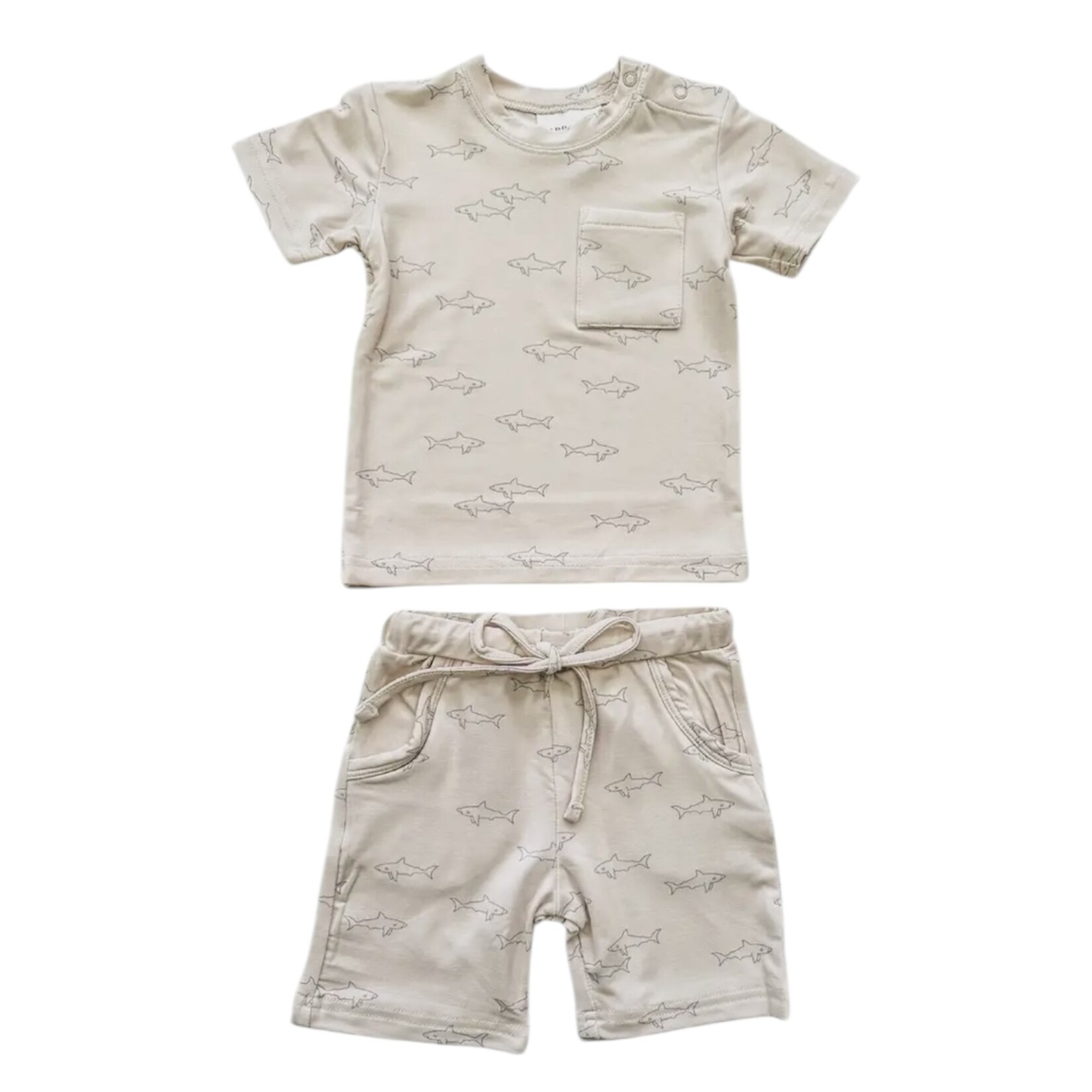 Harp Angel Bamboo Sharks Short Set