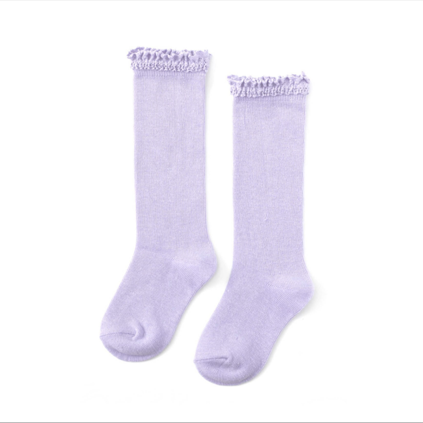 Knee High Lace Socks - Lavender #22-256