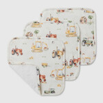 Snuggle Hunny Diggers & Tractors Organic Wash Cloths