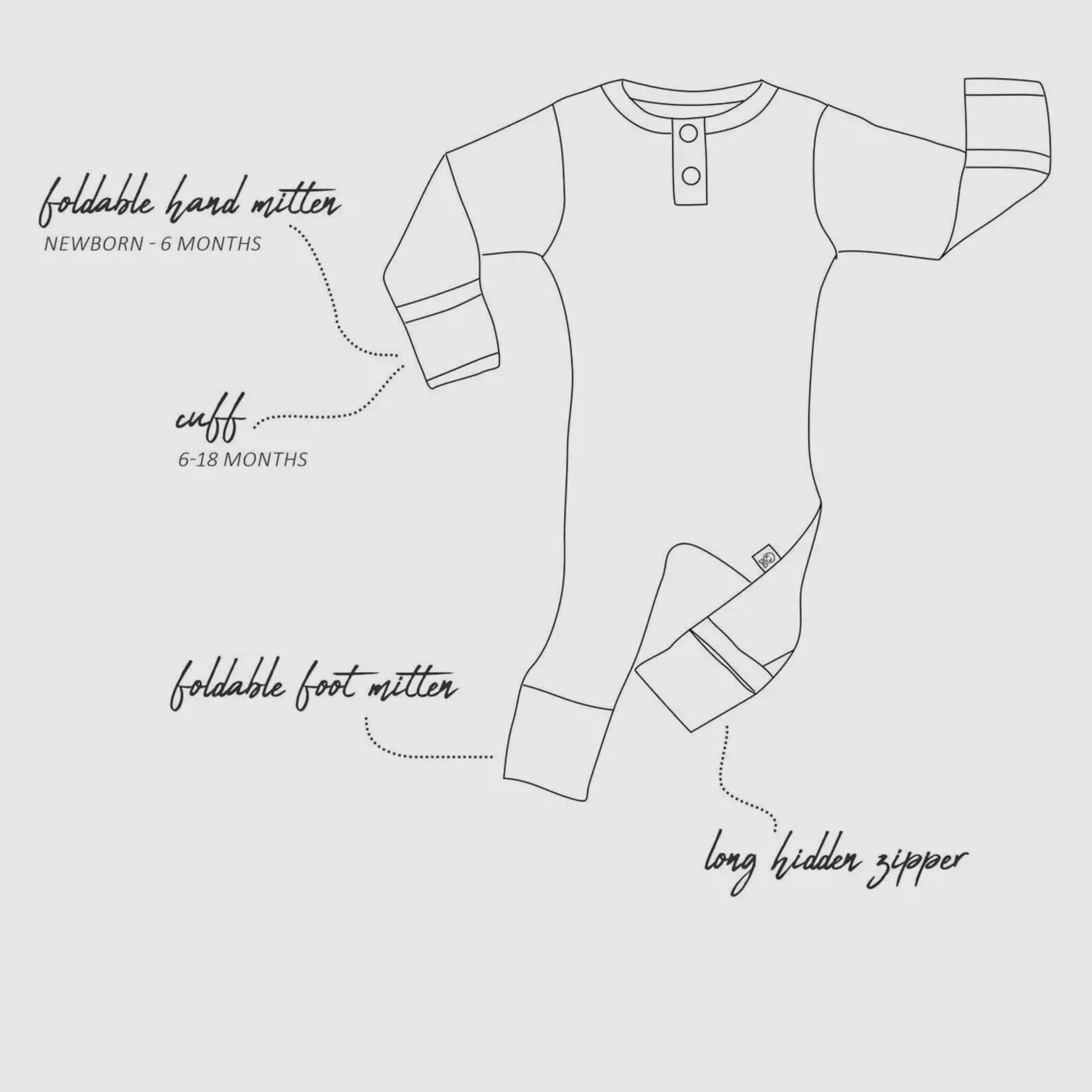 Snuggle Hunny Camille Growsuit