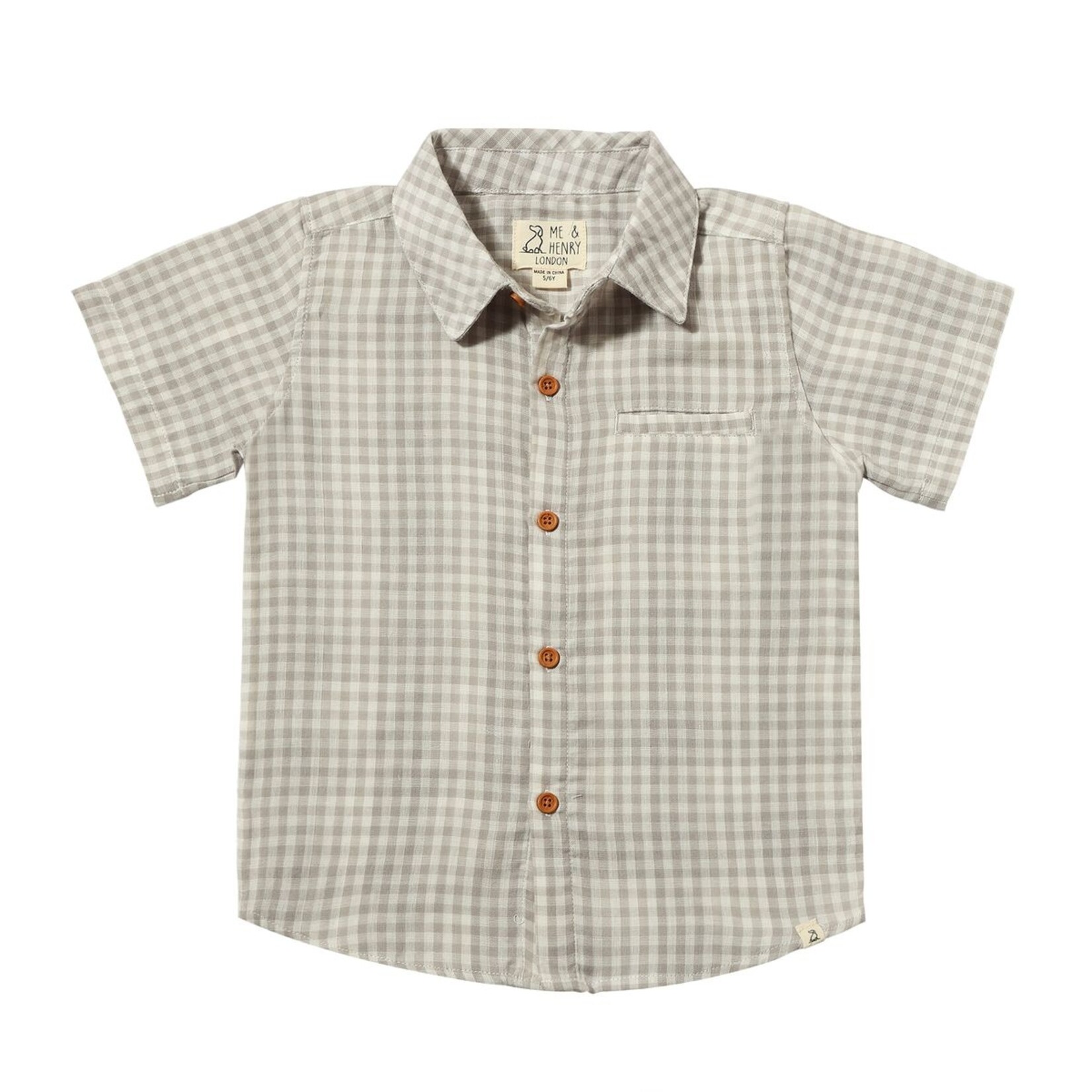 Me & Henry Grey/White Plaid Newport Shirt