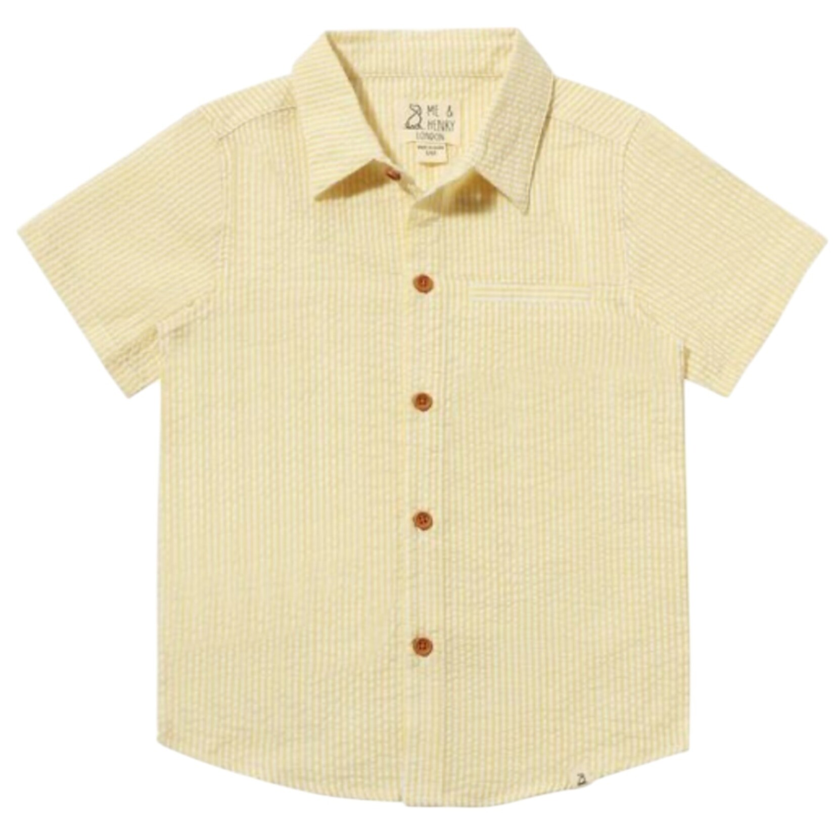 Me & Henry Yellow Seersucker Newport Shirt