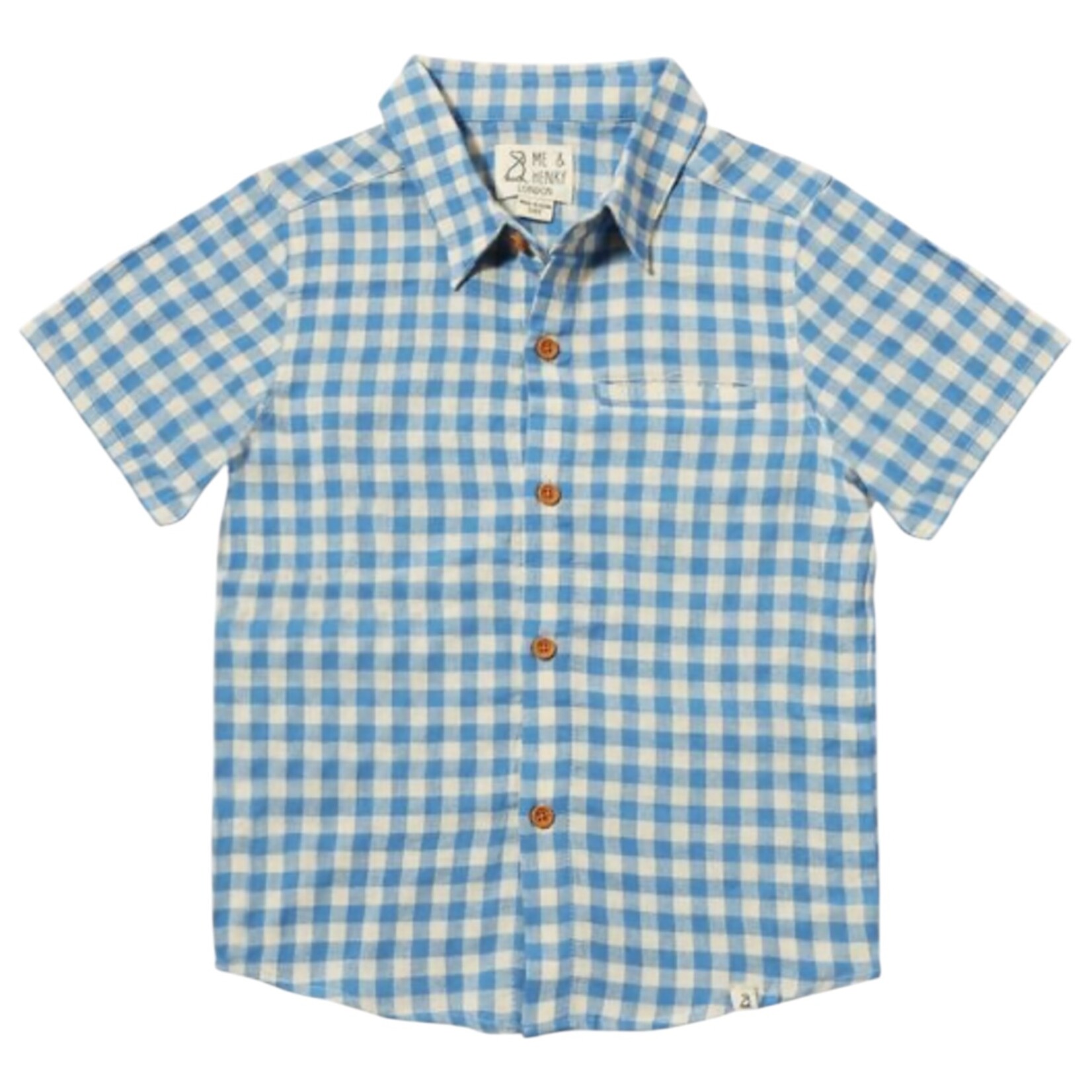 Me & Henry Blue/White Plaid Newlyn Shirt