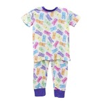Belle Cher Purple Peeps Bamboo PJ Set