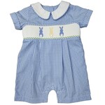 Three Sisters Bunny Hop Smocked Romper