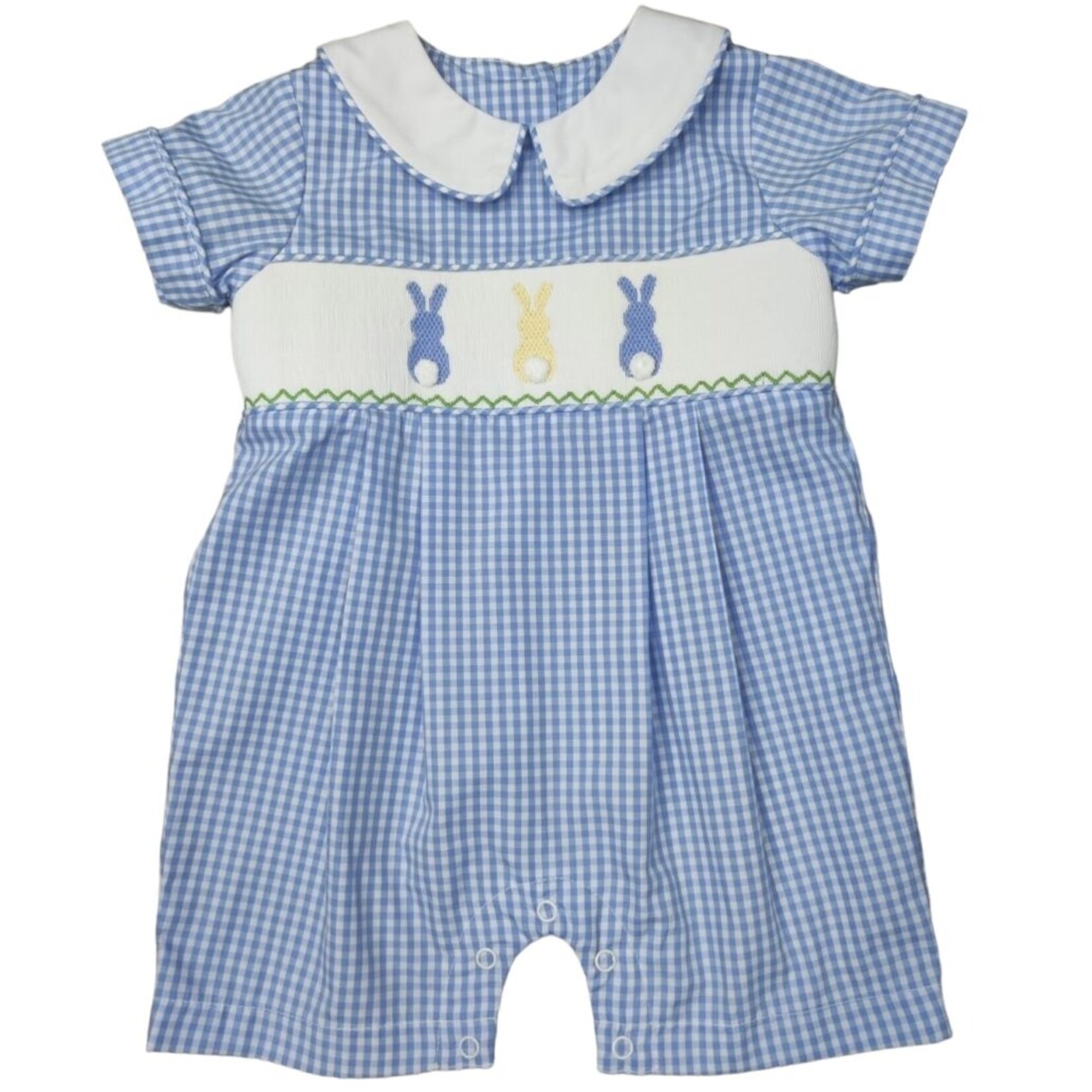 Three Sisters Bunny Hop Smocked Romper