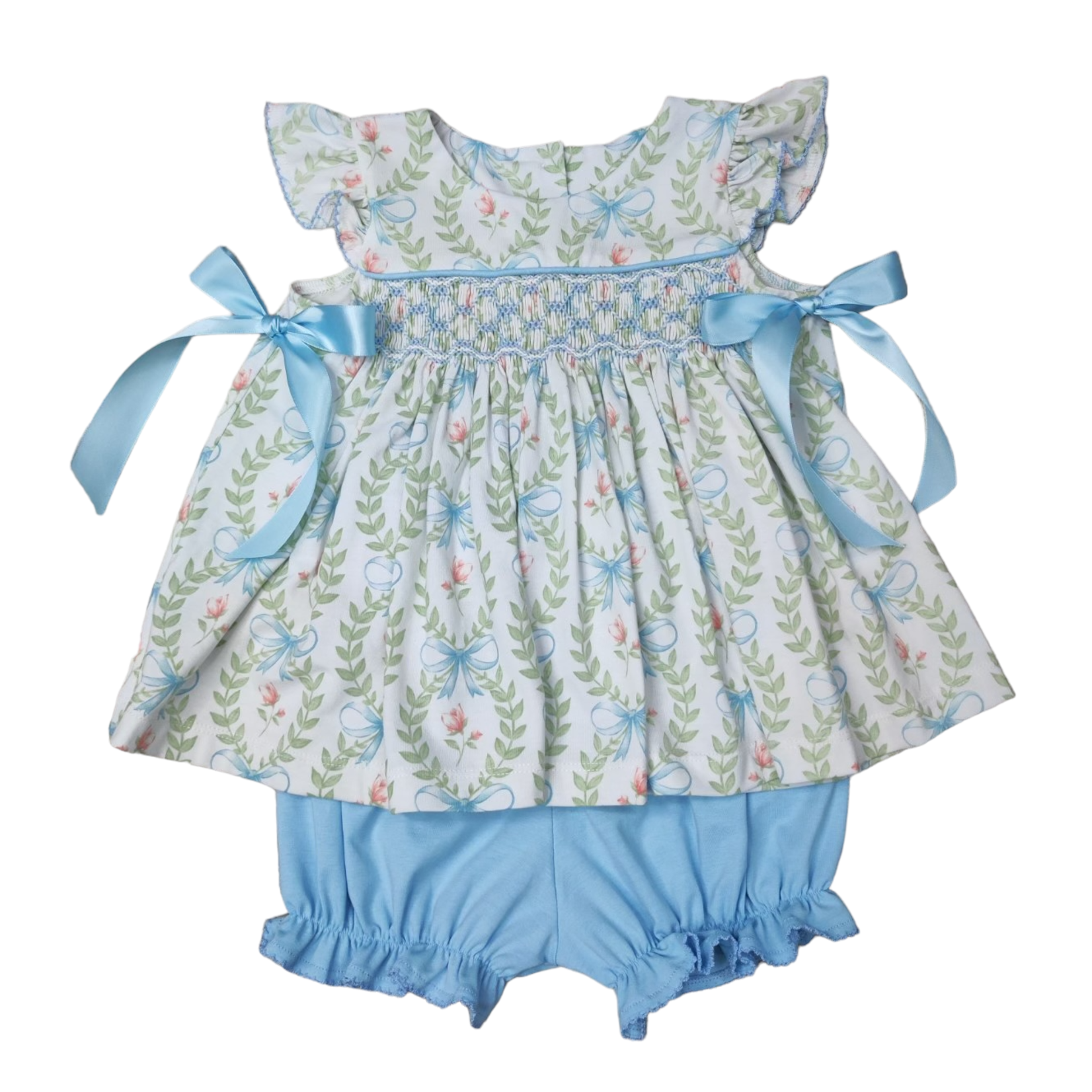 Three Sisters Hand Picked Bows Geo Bloomer Set