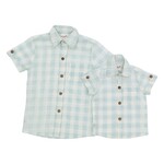 Yo Baby Blue Check Linen Shirt