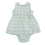 Yo Baby Blue Check Baby Set