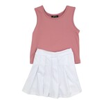 Emma Jean Rose/White Skort Set