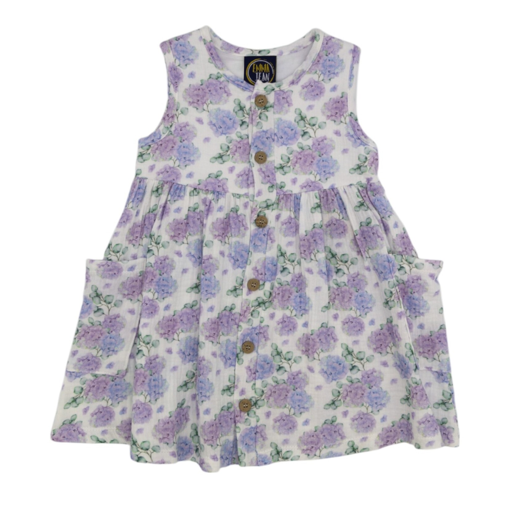 Emma Jean Hydrangea Gauze Dress