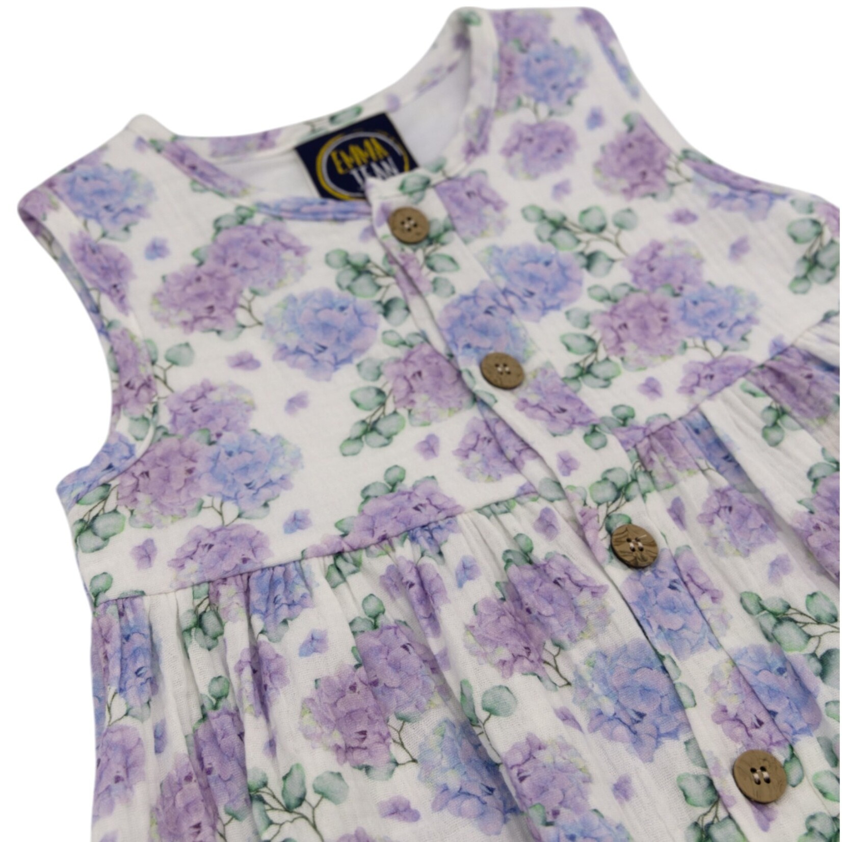 Emma Jean Hydrangea Gauze Dress