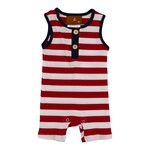 Millie Jay Nolan Romper - Red Stripe