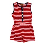 Millie Jay Lily Romper - Red Stripe