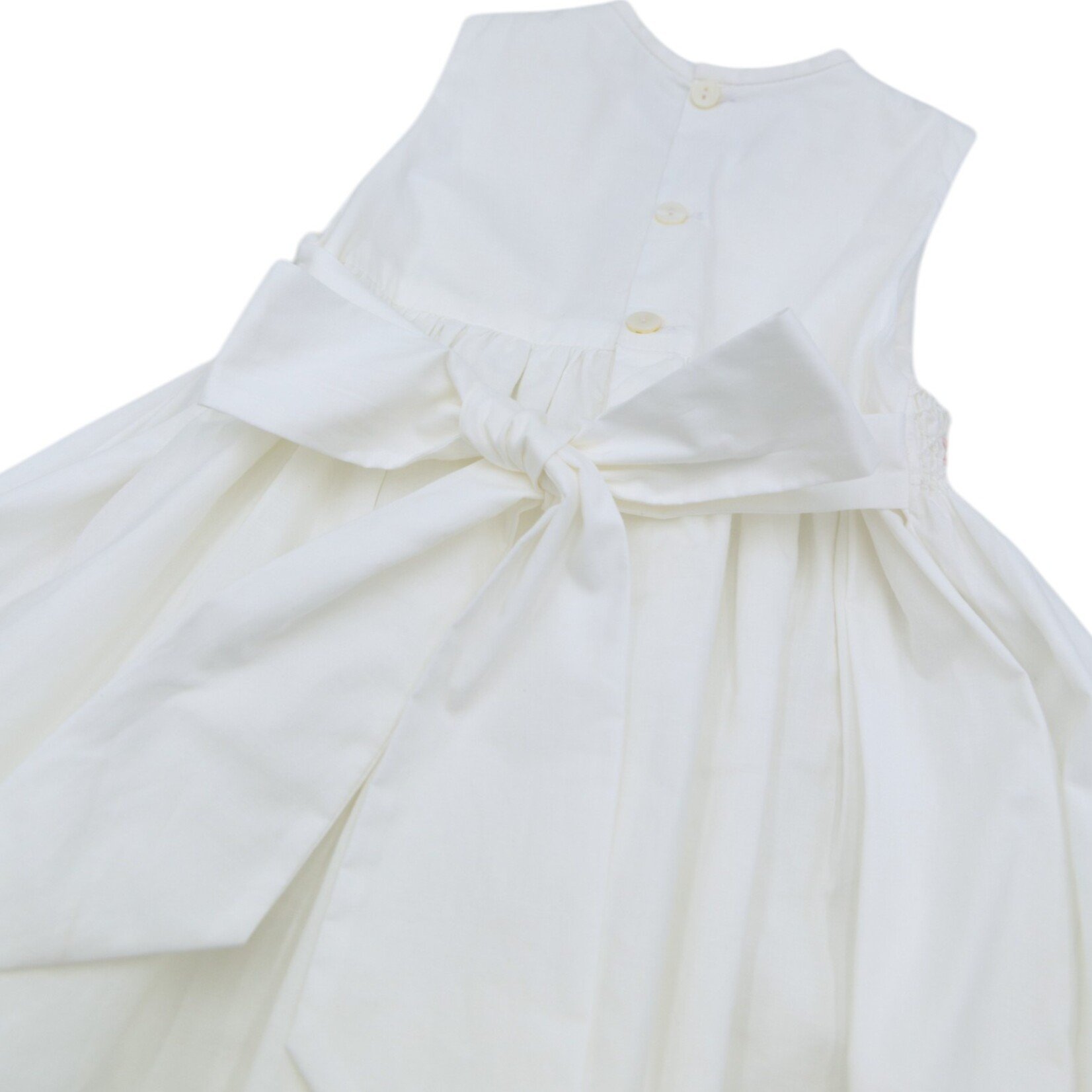 Remember Nguyen White Cate Smocked Dress