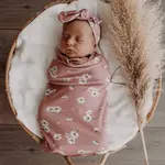 Snuggle Hunny Daisy Swaddle & Topknot Set