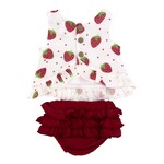 Emma Jean Strawberries Bloomer Set