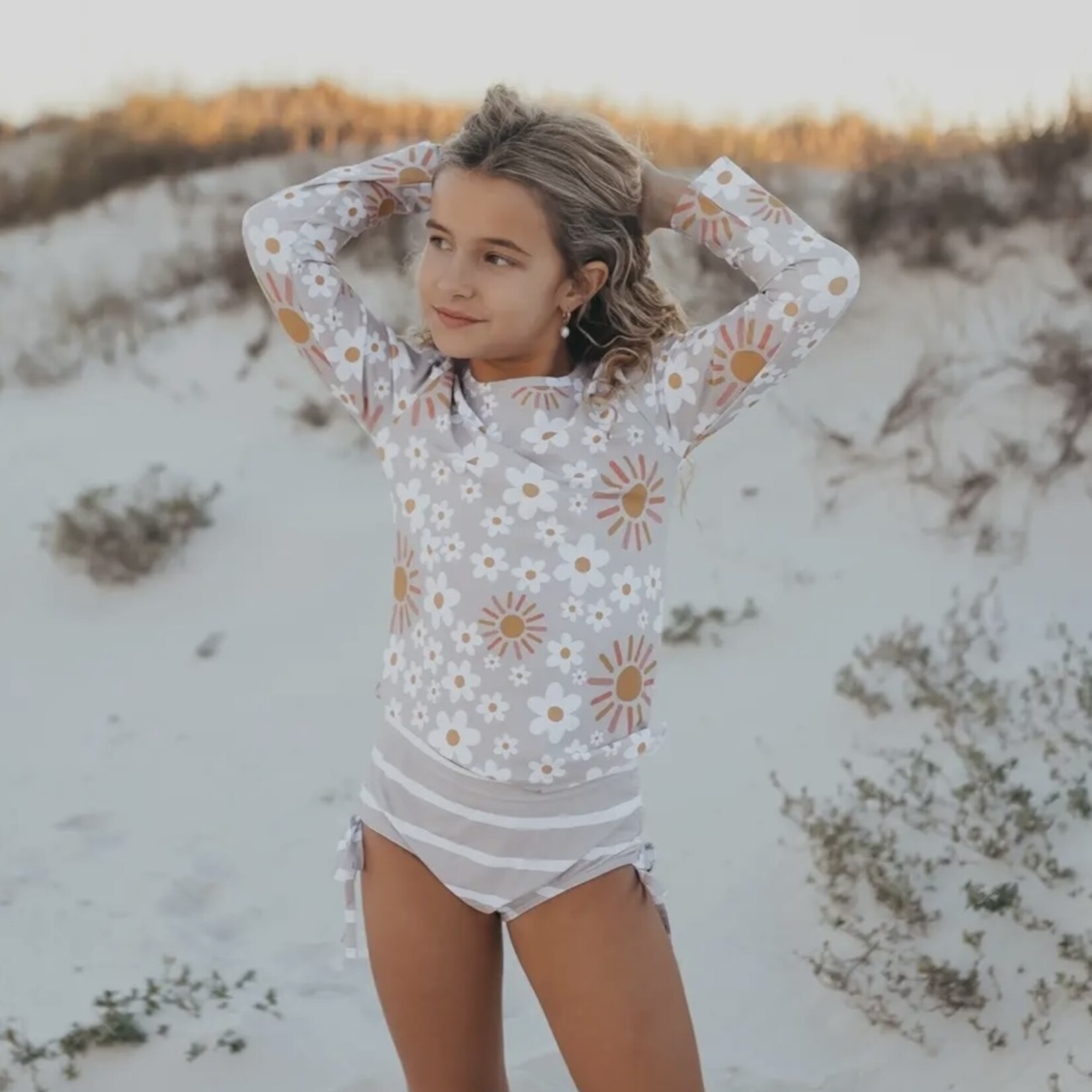 Sun & Daisy Rash Guard Swim