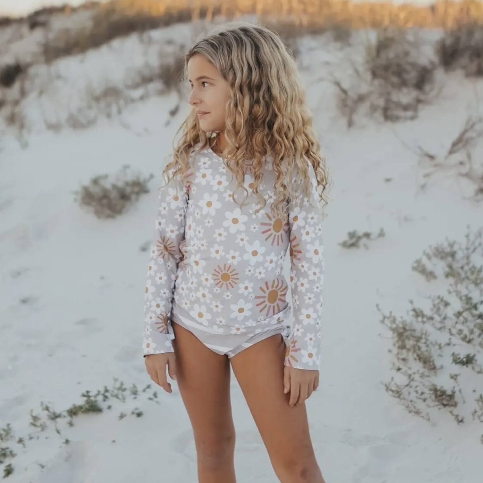 Sun & Daisy Rash Guard Swim