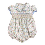 Colorful Tulips Smocked Bubble