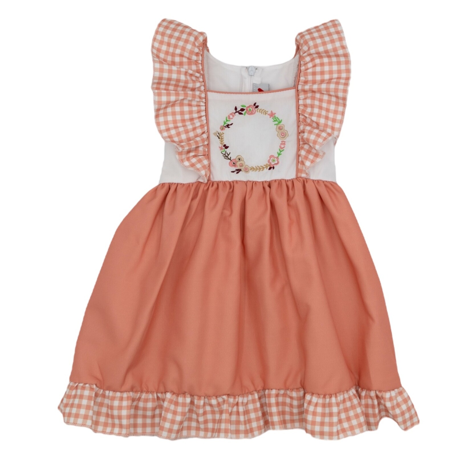 Floral Grace Flutter Monogram Dress