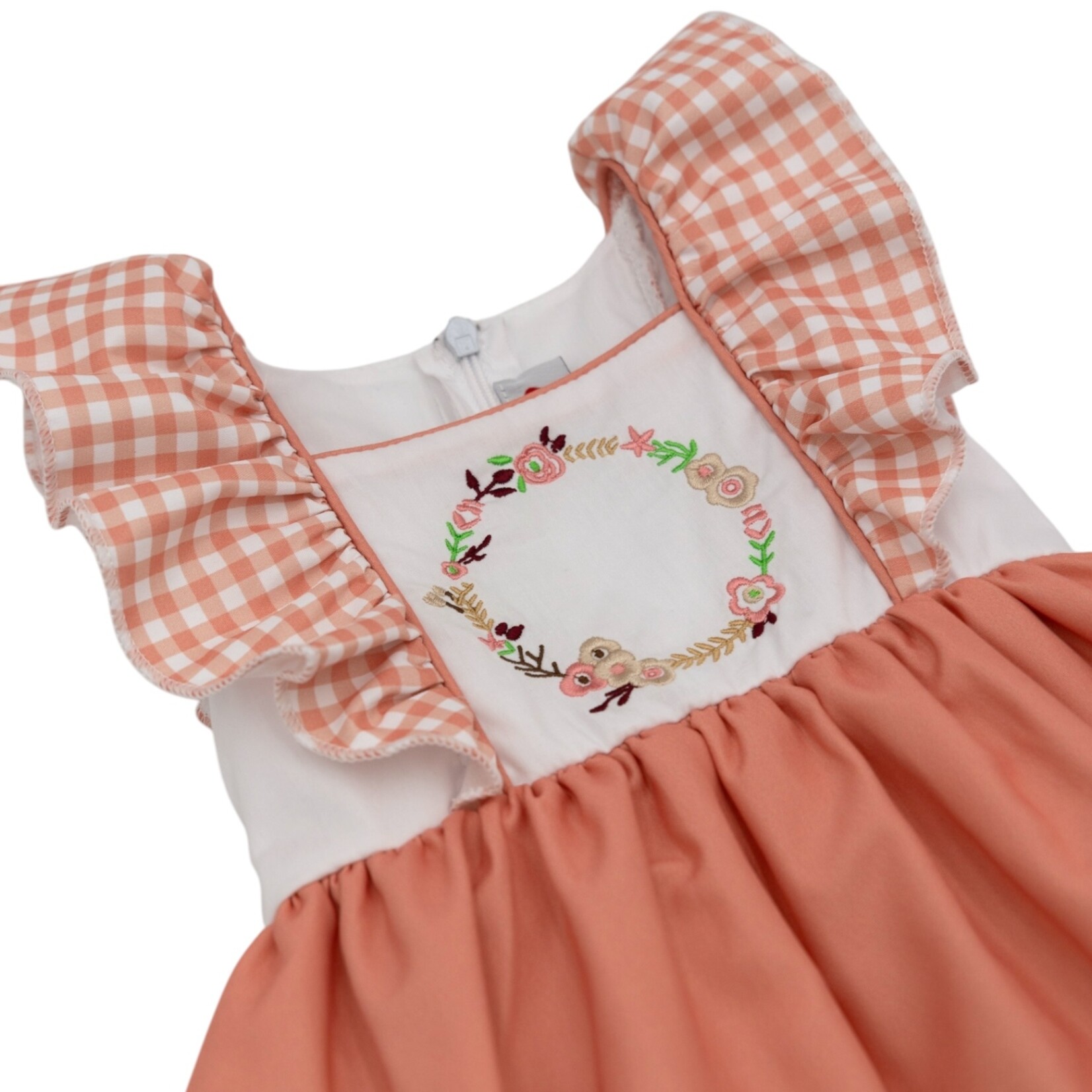 Floral Grace Flutter Monogram Dress