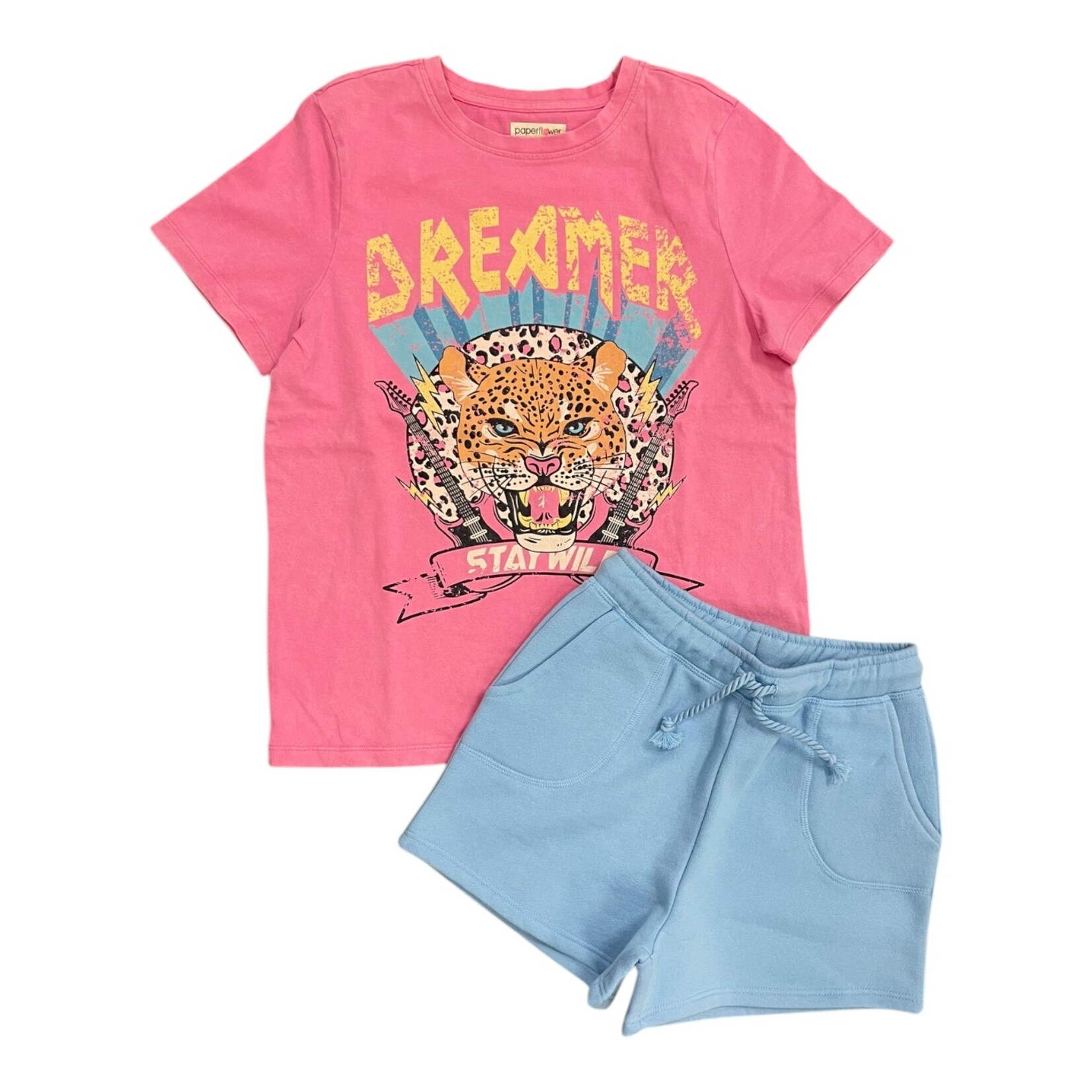 Paper Flower Canal Pocket Shorts