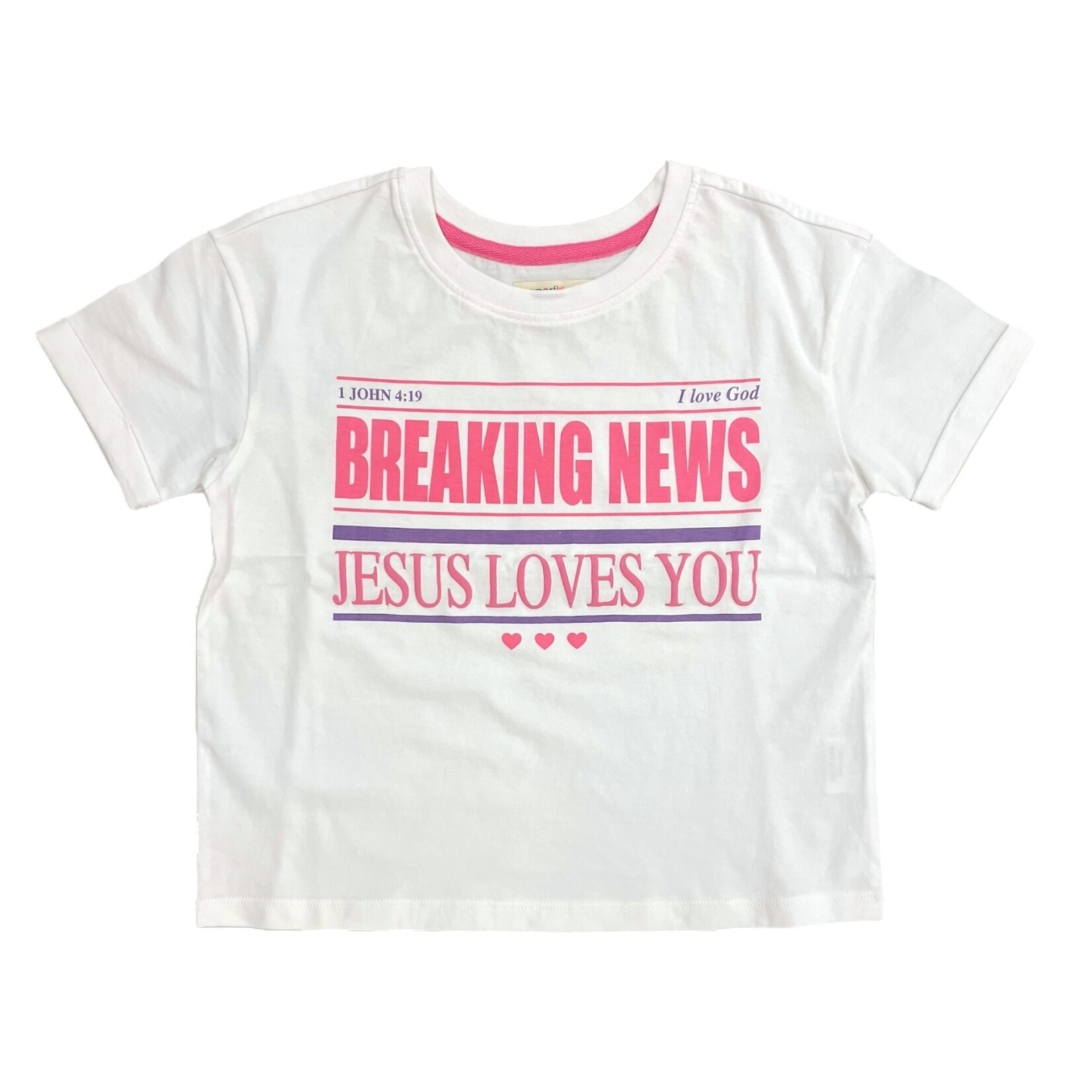 Paper Flower Jesus Loves You Tee