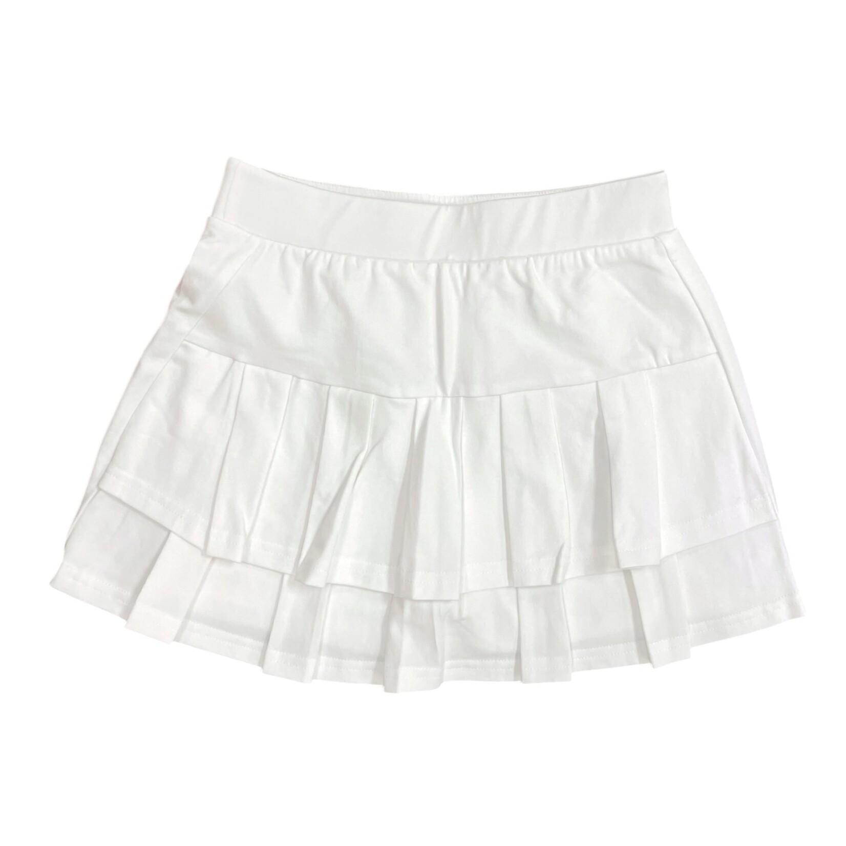 Paper Flower Basic White Tennis Skort