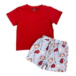 Emma Jean Baseball Boy Short Set