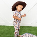Blue Western Boots Coverall