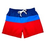 Millie Jay Red & Blue Swim Trunks