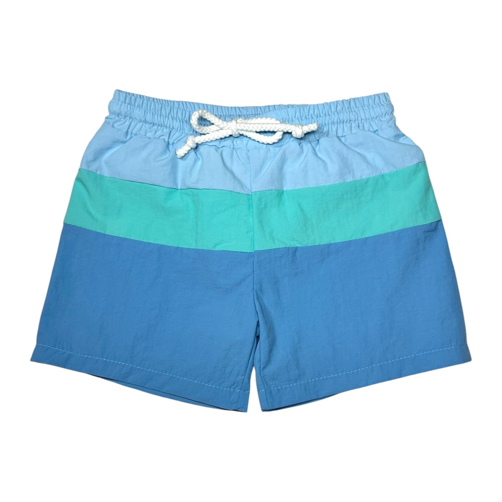 Millie Jay Blue & Mint Swim Trunks