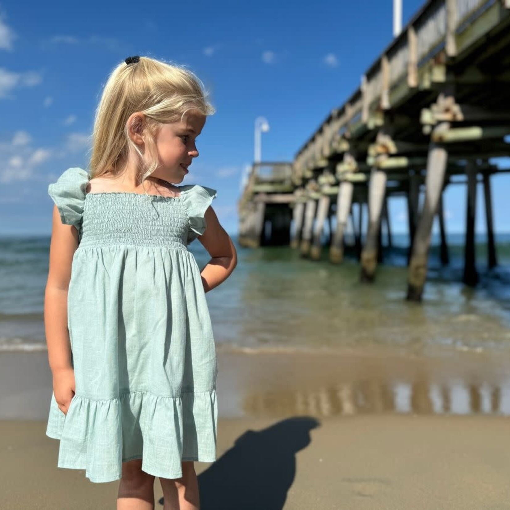 Vignette Dusty Teal Arie Dress