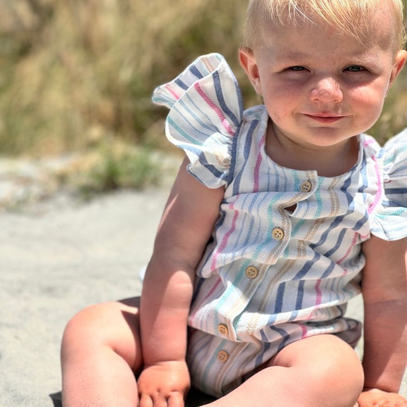Vignette Multi Stripe Cammie Bubble