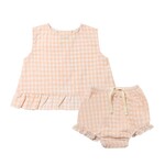 Vignette Peach Plaid Aria Set