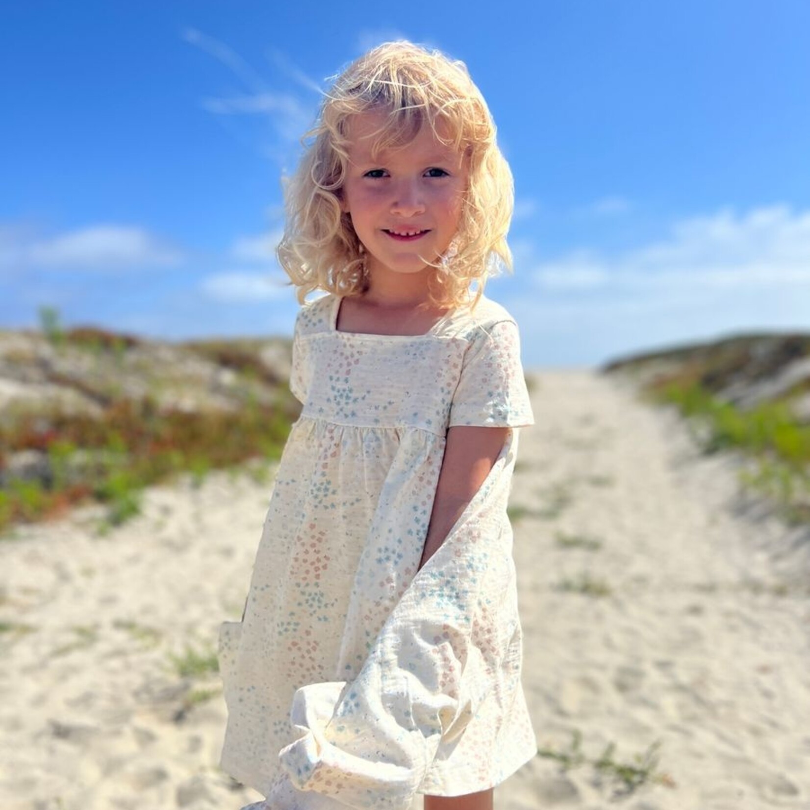Vignette Natural Spring Floral Rylie Dress