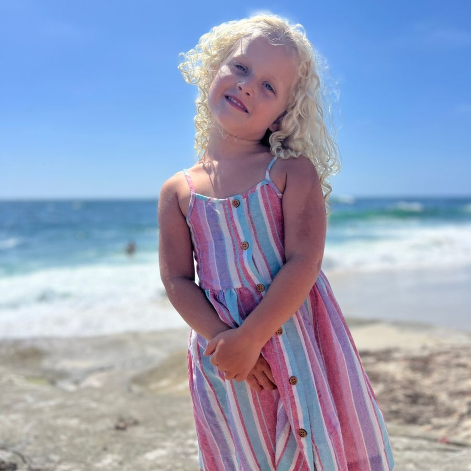 Vignette Red Purple Stripe Brooklyn Dress