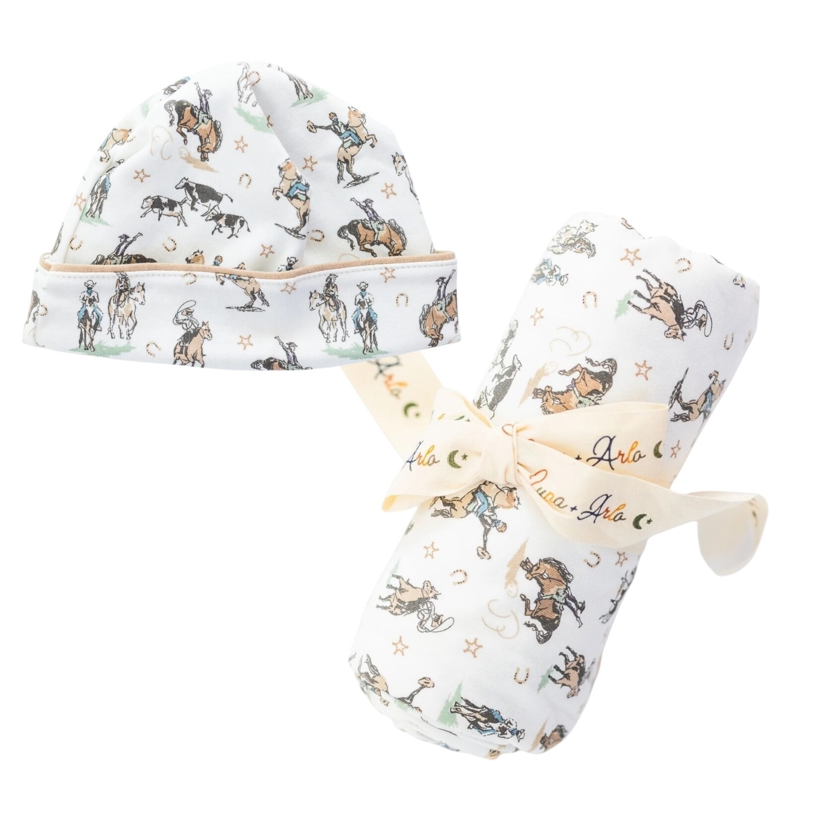 Luna & Arlo Wild West Swaddle/Hat