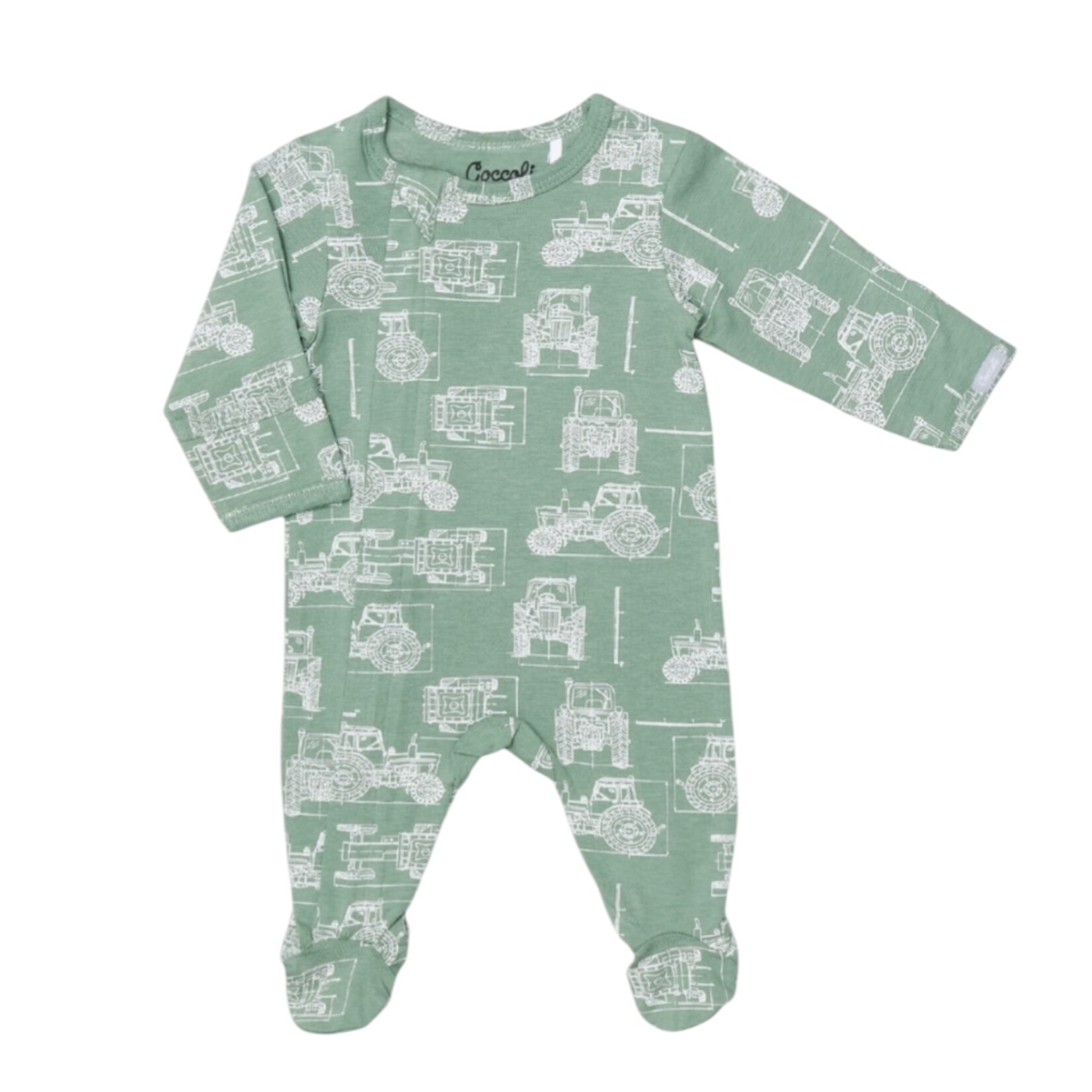 Coccoli Neutral Tractor Bamboo Footie