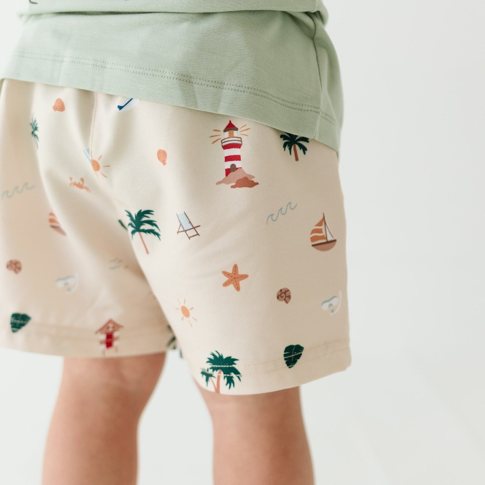 Brave Little Ones Beach Days Swim Trunks
