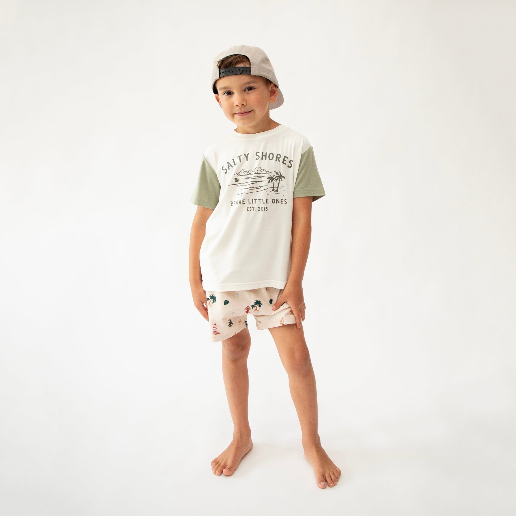 Brave Little Ones Beach Days Swim Trunks